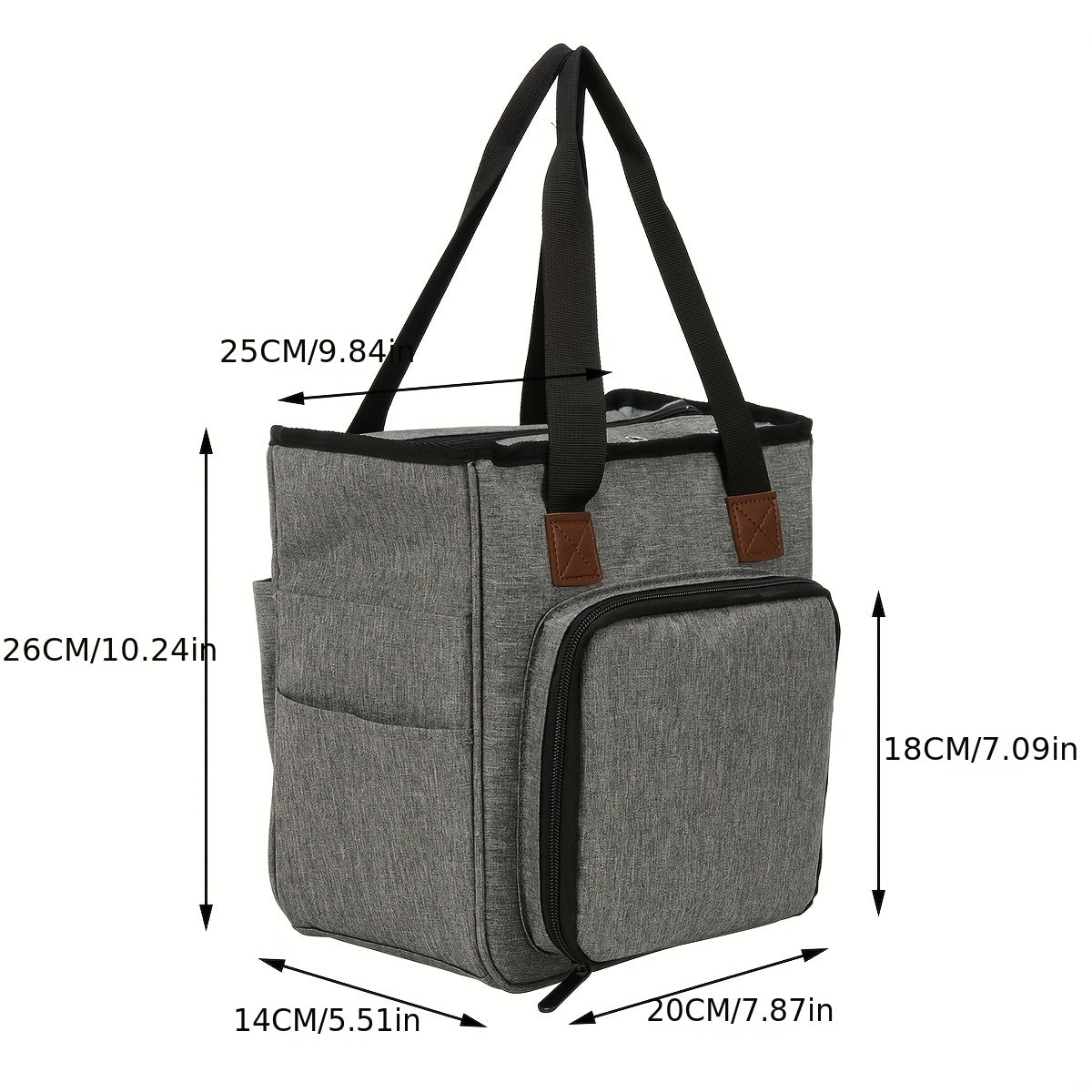 Portable Knitting Yarn Organizer Bag Storage Crochet Handbag
