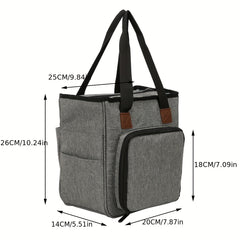 Portable Knitting Yarn Organizer Bag Storage Crochet Handbag