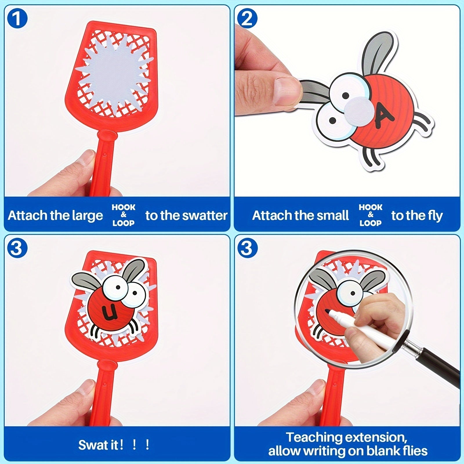 Educational Fly Swatting Alphabet Game - Interactive Learning Toy