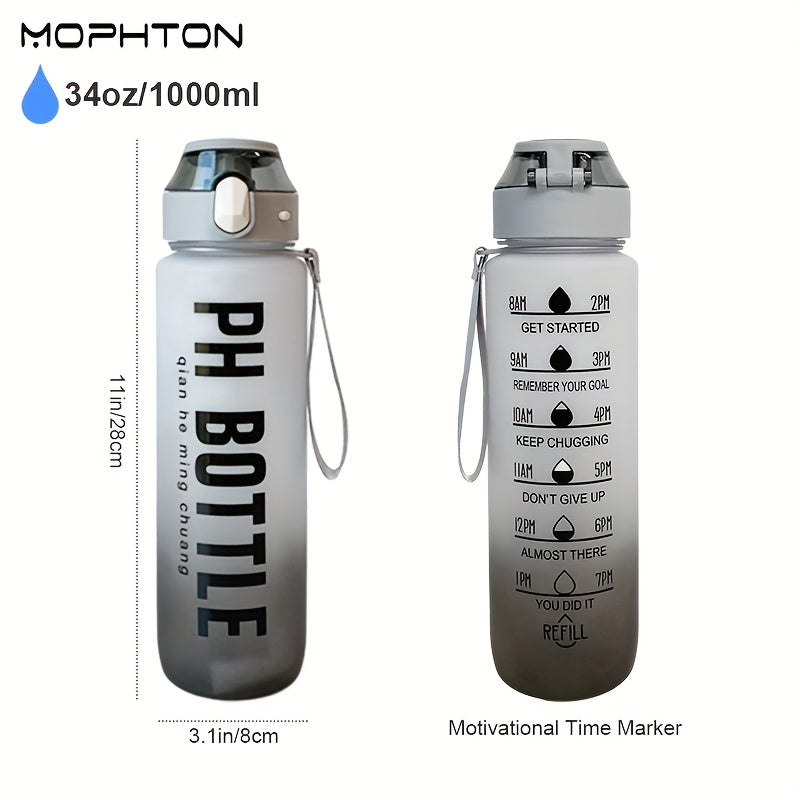 34oz Mophton Sports Water Cup Leakproof Bottle with Straw
