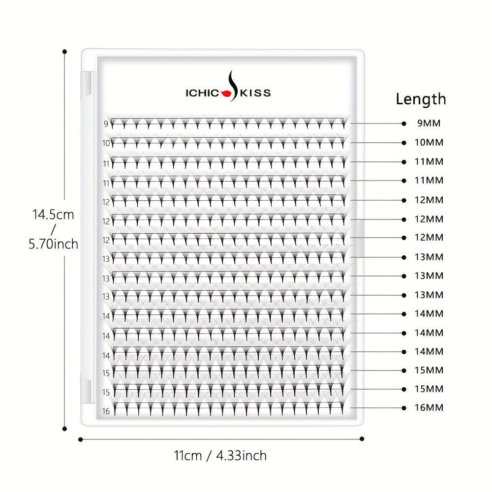 Curling Volume Lash Extensions 5D 10D 9-16mm Long Lasting False Eyelashes