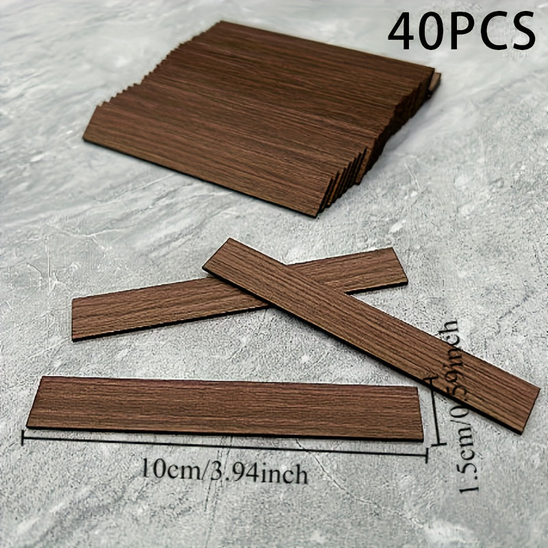 40PCS 1:12 Doll House Flooring Wood Accessory