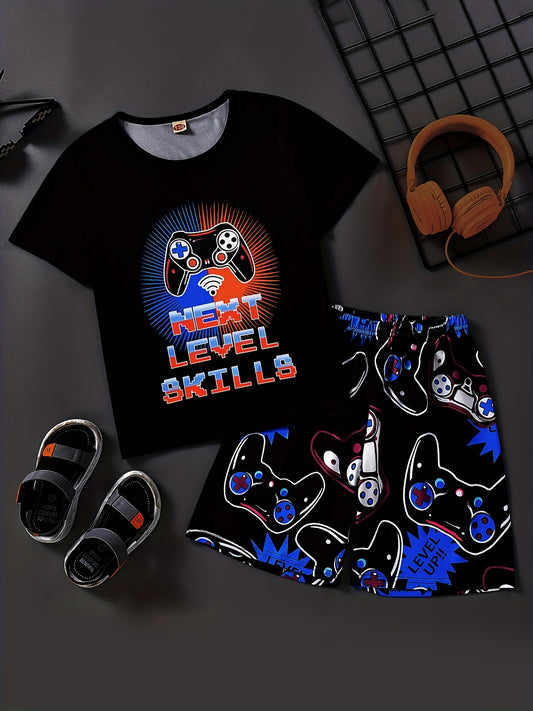 Boys Next Level Gamepad Graphic Outfit for Summer
