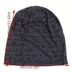 Men's Spring Summer Thin Pullover Hat Cotton Polyester Turban Hat