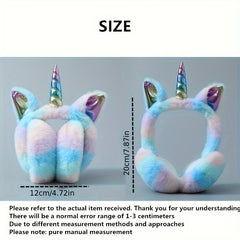 Colorful Unicorn Ear Muffs Winter Warm Ear Protection