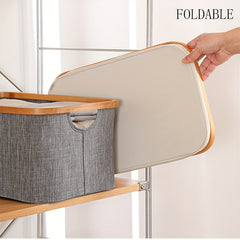 Bamboo Fabric Laundry Basket Toy Storage Box