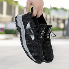 Women's Lace-up Breathable Athletic Running Shoes Soft Sole Casual Sneakers