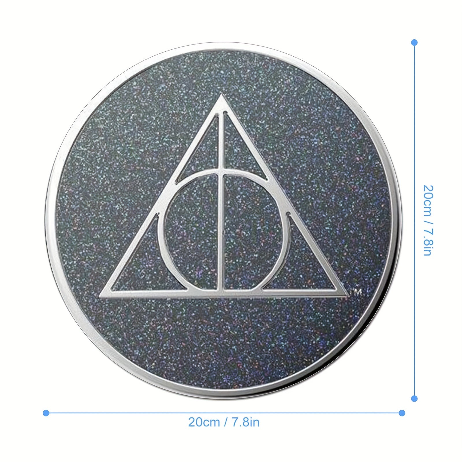 Round Mouse Pad 20cmx20cm Non Slip Rubber Base Washable
