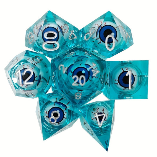 7pc Eyeball Dice Set for Tabletop Role playing Games