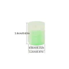 8pcs Mini Luminous Tire Valve Caps Glowing Wheel Hub Decor Auto Accessories