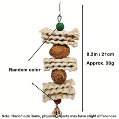 Parrot Toy Corn Husk Bite String for Parakeet