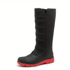 Men High Top Rain Boots Wear resistant Waterproof Non slip Rain Shoes