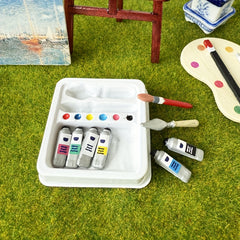 Mini Watercolor Pen Box Model for Dollhouse - DIY Toy House Accessories