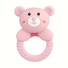 Cute Bear Silicone Teething Toy for Kids Safe Chew Gummies Dishwasher Safe