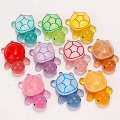 DIY Luminous Mini Turtle Statue - Glow in the Dark Resin Toy