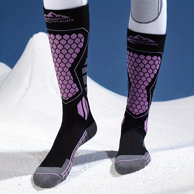 Men's Winter Ski Socks Thermal Heated Crew Socks