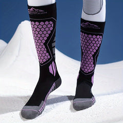 Men's Winter Ski Socks Thermal Heated Crew Socks