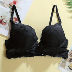 Lace Push Up Bra Hollow Out Plunge Bra Women's Lingerie