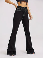 Flared Jeans Wide Leg Denim Pants Women's Denim Clothing