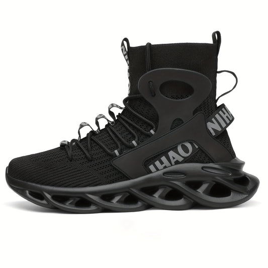 Men's Breathable Ankle Top Sneakers for Jogging Tennis Gym