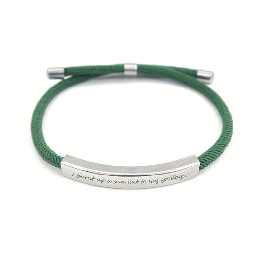 Custom Stainless Steel Pet Bracelet with Name Engraving