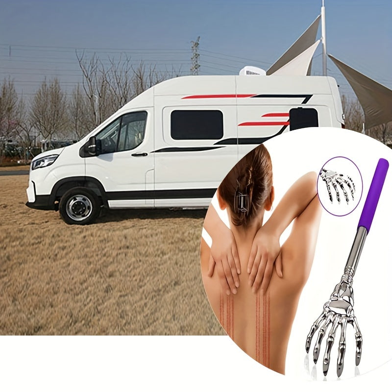 Retractable Back Scratcher Stainless Steel Horn Massager