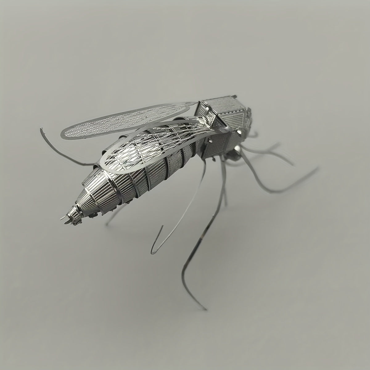 Metallic Mosquito Puzzle Toy for Home Decor & Education