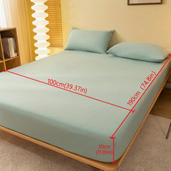 Soft Brushed Fitted Sheet Comfortable Bedding Dark Green
