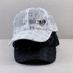 Mesh Breathable Sequin Baseball Cap Thin Sun Hat Lightweight Adjustable Dad Hats
