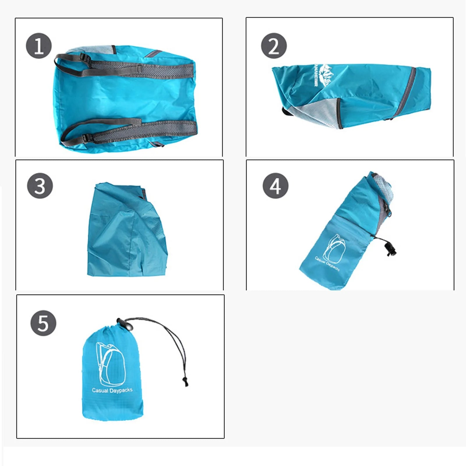 15L Lightweight Packable Backpack Foldable Ultralight Outdoor Folding Backpack