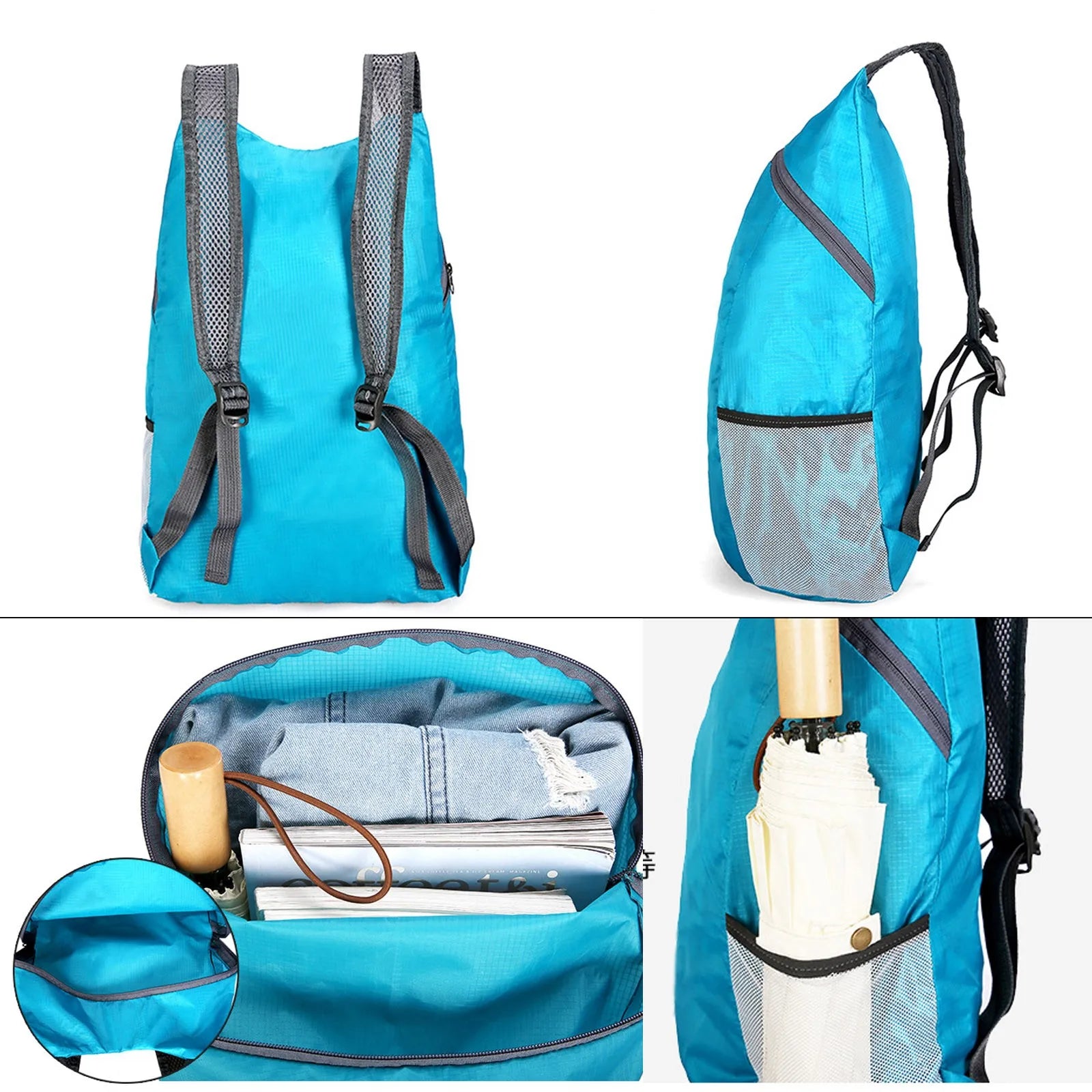 15L Lightweight Packable Backpack Foldable Ultralight Outdoor Folding Backpack