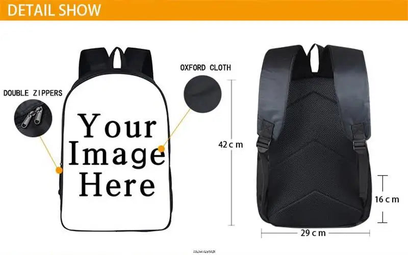 16-Inch Anime Backpacks For Kids Tokyo Revengers School Bag