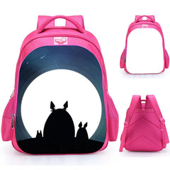 16 Inch Totoro Backpack School Bags Girls Teenage Mochila Gift