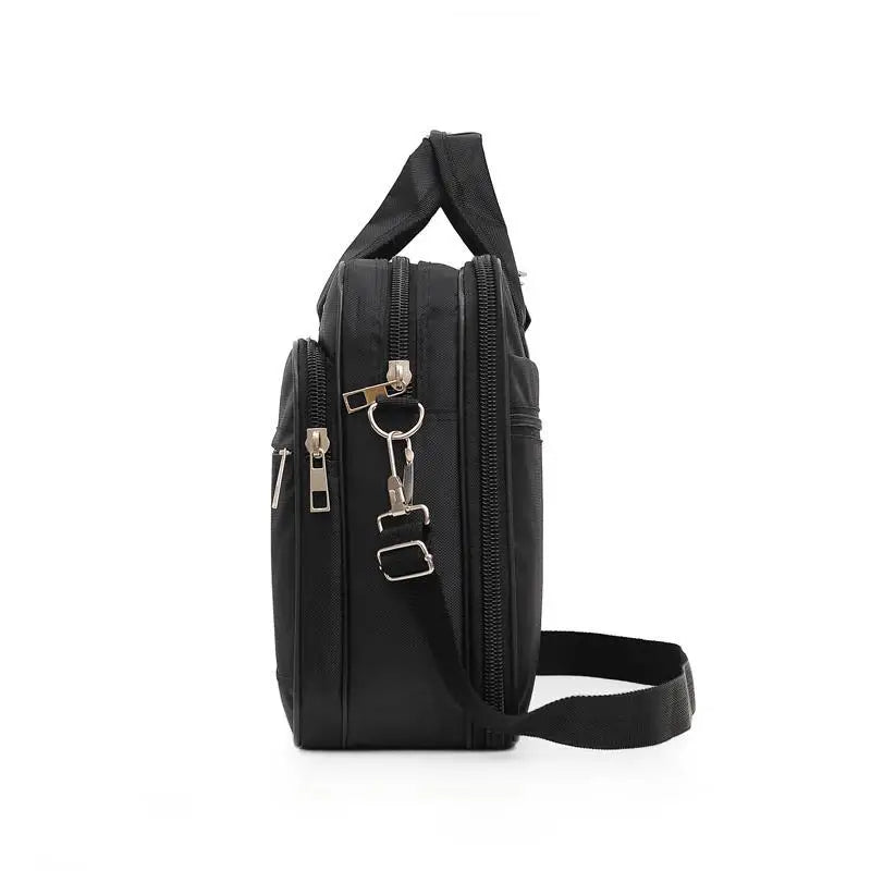 16 Inch Waterproof Black Business Messenger Bag
