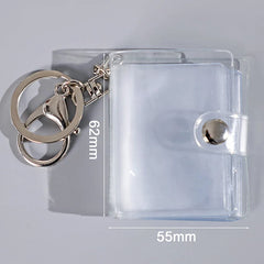 Mini Photo Album Keychain Small Instant Picture Albums Pendant ID Photo Storage