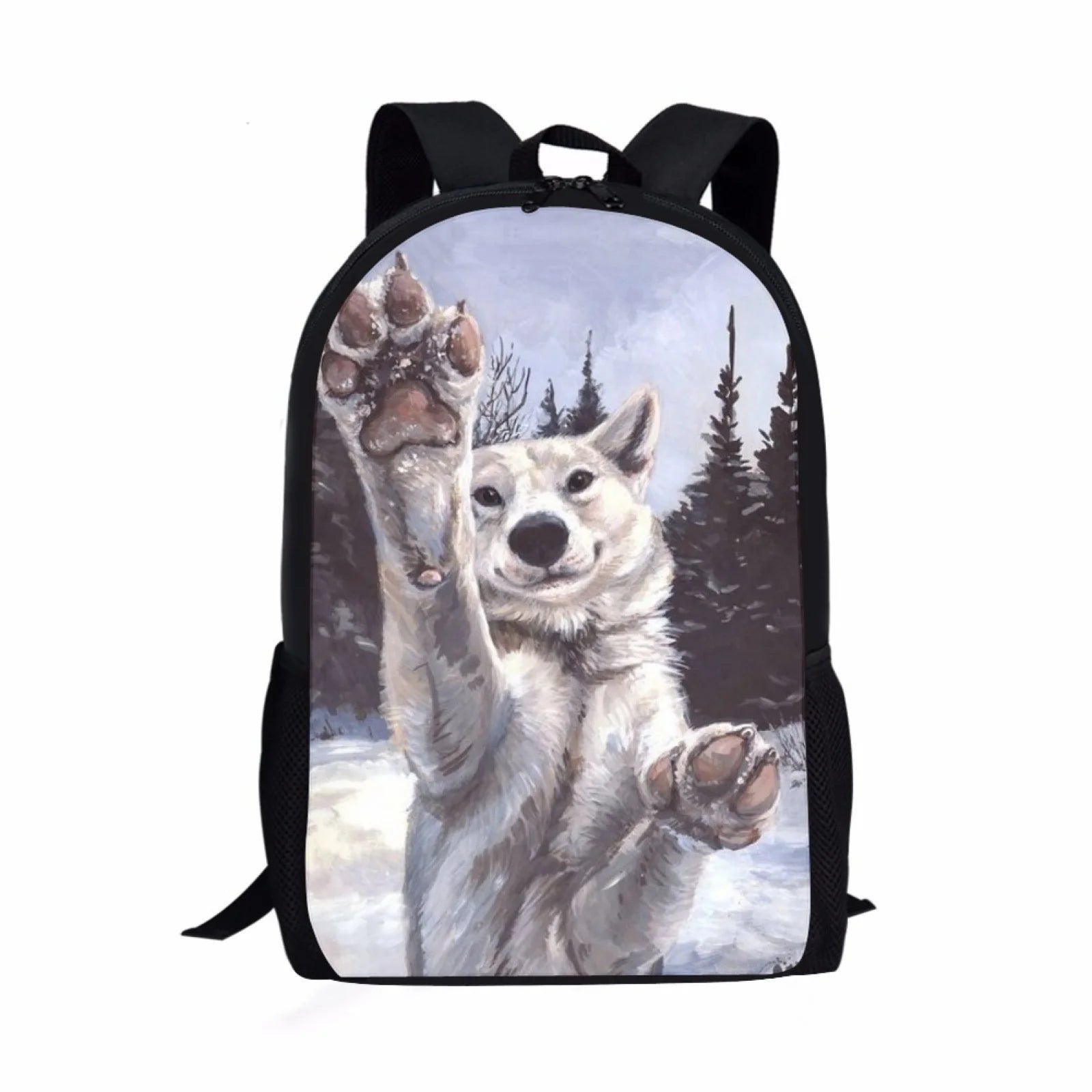 Wolf Print Children Backpack for Teenagers Boy Girl Back Pack Satchel
