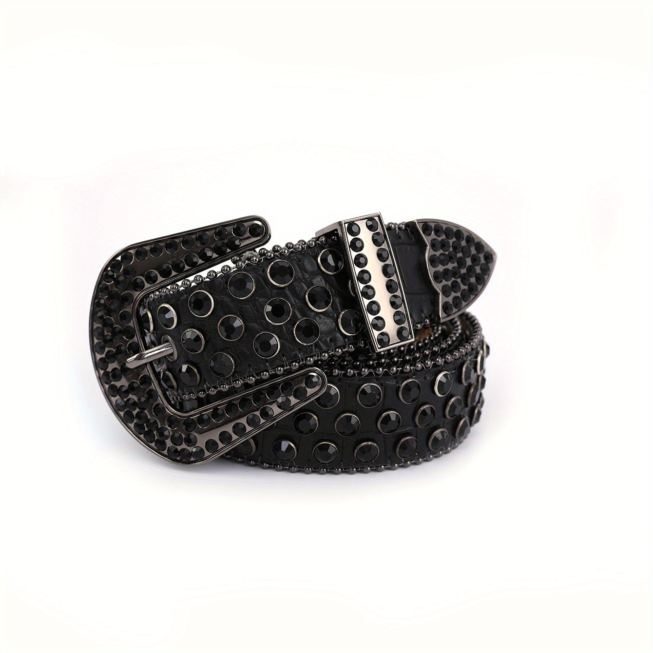 Blinged Out Western Rhinestone Inlaid Belt