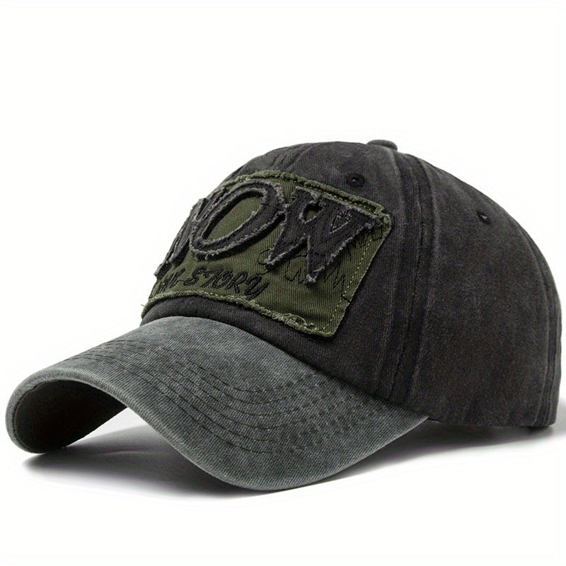 Vintage Embroidered Baseball Cap Unisex Cotton Sun Hat