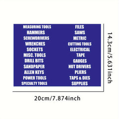 Index Label Office Supplies Identification Toolbox 22PC