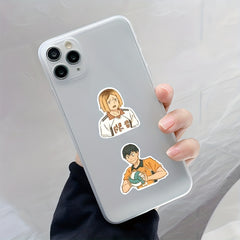 54pcs Anime Cartoon Stickers For Mobile Phone Case Luggage Notebook