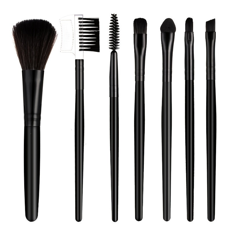 7pcs Portable Makeup Brush Set for Women - Ideal Gift for Her