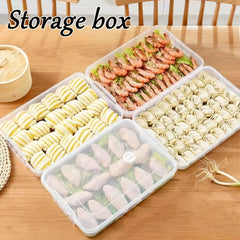 1pc Dumpling Box Quick Freeze Food Storage Tray