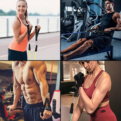 11pcs Strength Training Tension Rope Set for Chest Expansion Body Shaping
