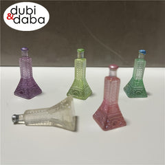 Set of 5 Mini Iron Tower Shaped Bottles Resin Ornaments