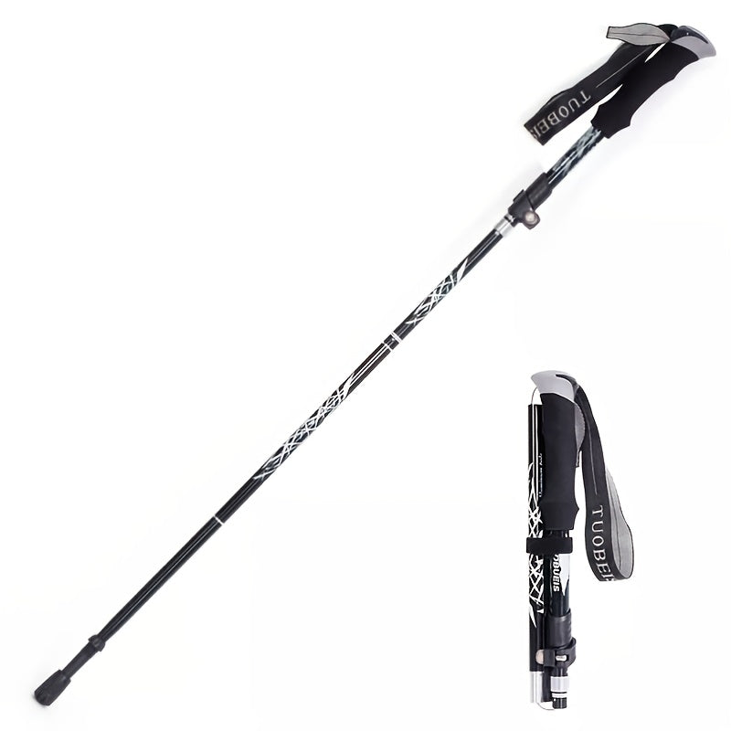 Telescopic Aluminum Hiking Poles Folding Crutches