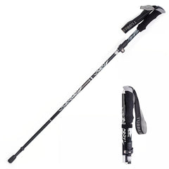Telescopic Aluminum Hiking Poles Folding Crutches