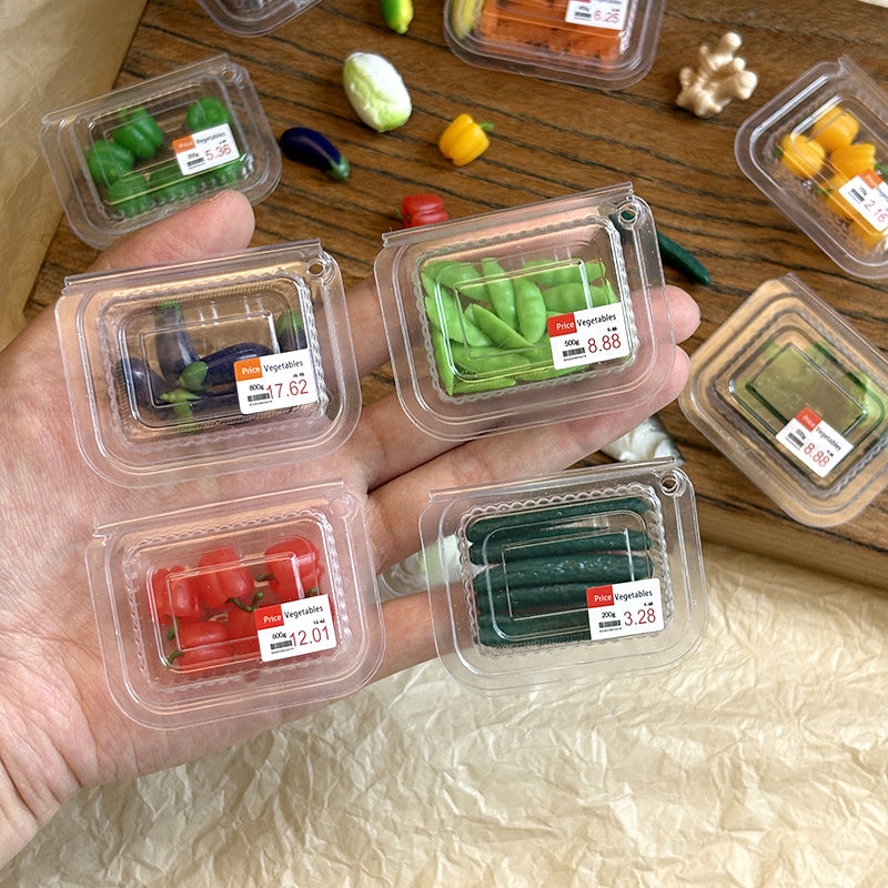 1:12 Mini Veg Boxes w/ Labels Assorted Kitchen Toy Deco