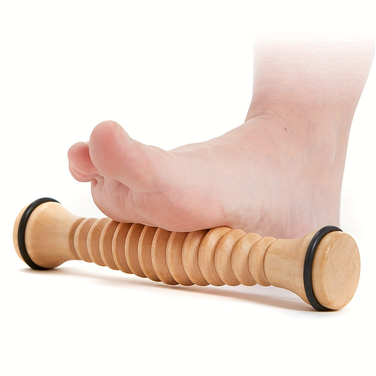 Wooden Foot Roller Massager for Reflexology Relief