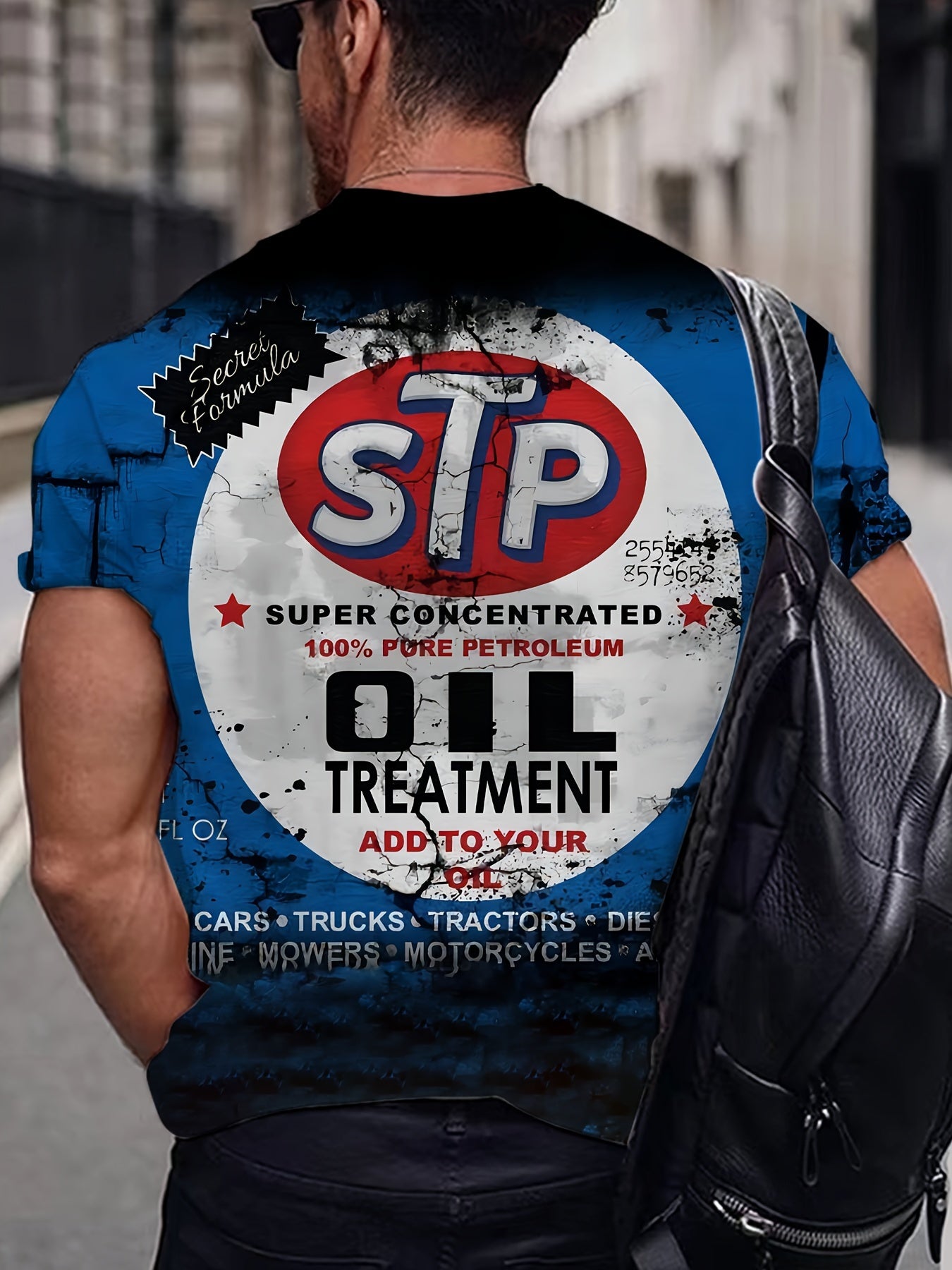 Men's Retro Style Comic Graphic Short Sleeve T-shirt