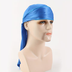 Men's Solid Durag Bandana Pirate Hat